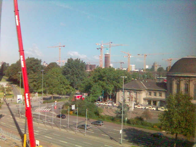 Kranlandschaft b�ro deutz lvr bahnhof kran 