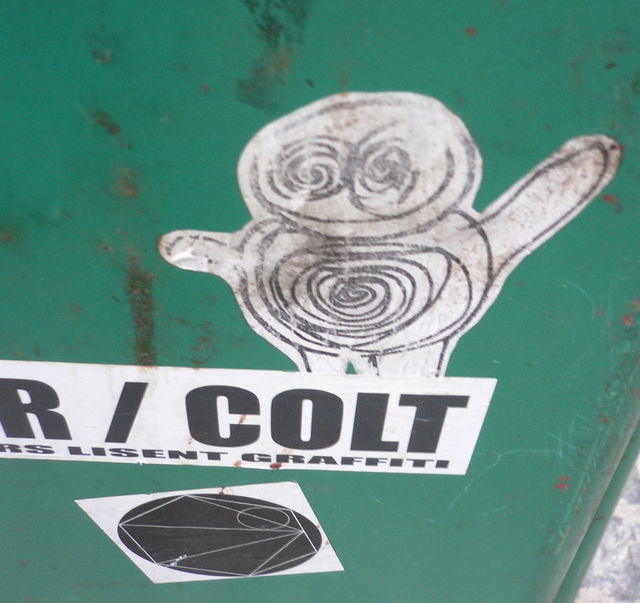 colt sticker streetart zagreb 