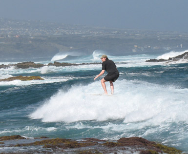 Mit Cippo auf der perfekten Welle II surfer perfekt surfen 2008 teneriffa wellen 