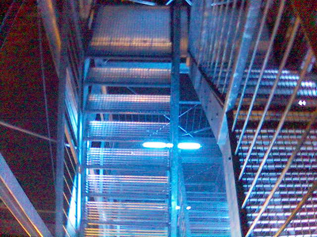 Staircasemodding blau licht treppe 